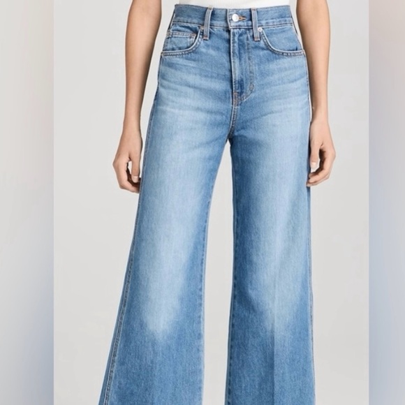 ♥️ Veronica Beard Taylor Relaxed High Rise Wide Leg Jeans ~ Size 29 - Picture 2 of 12